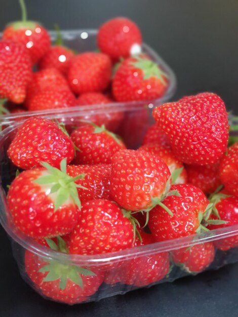 Close-up of strawberries