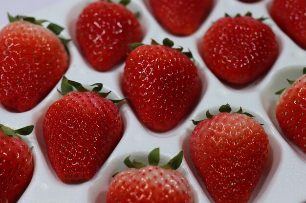 Photo close-up of strawberries