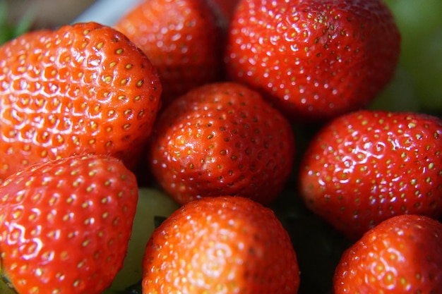 Photo close-up of strawberries