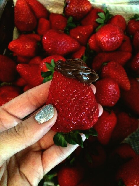 Close-up of strawberries