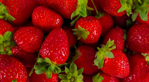 Photo close-up of strawberries