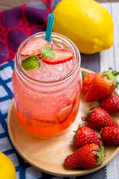 Close-up of strawberries