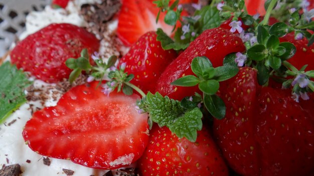 Close-up of strawberries