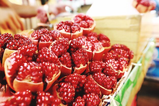 Close-up of strawberries