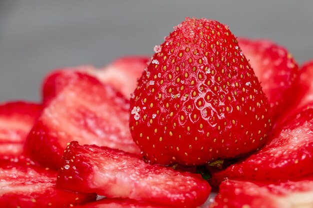 Close-up of strawberries