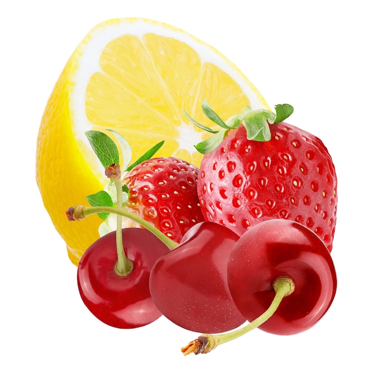 Photo close-up of strawberry against white background