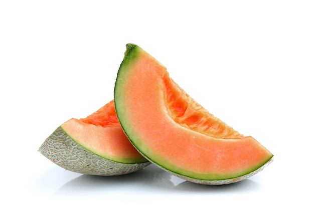 close-up of strawberry against white background