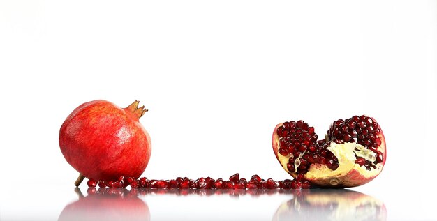 Close-up of strawberry against white background