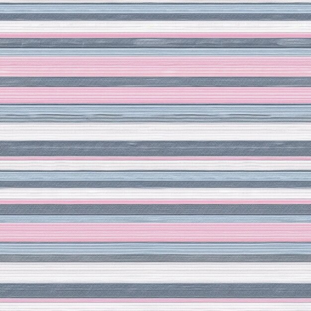 Photo a close up of a striped fabric with a pink and blue stripe generative ai