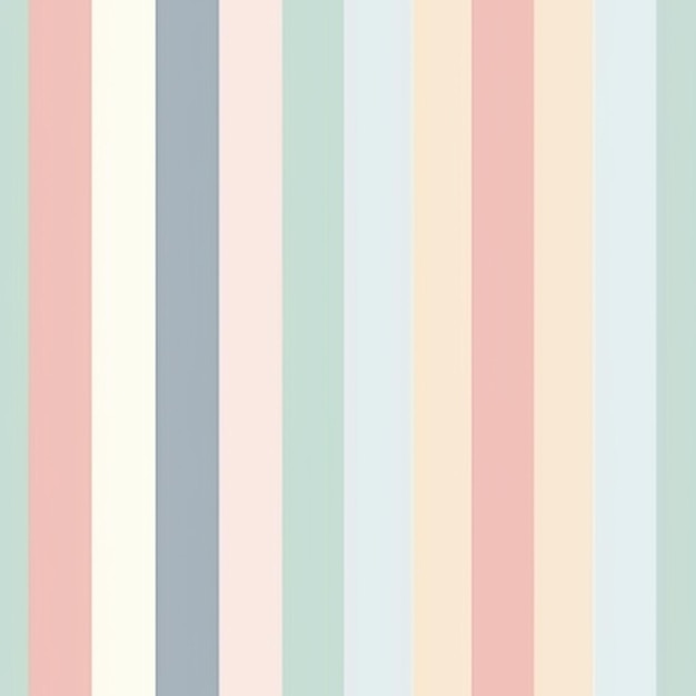 a close up of a striped wallpaper with a clock on it generative ai