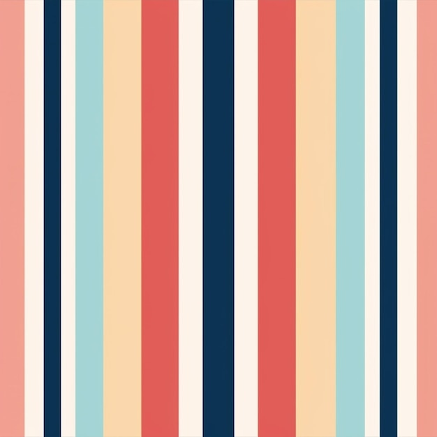 A close up of a striped wallpaper with a red generative ai
