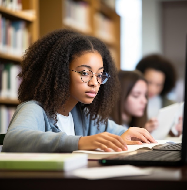 A close-up of a students face, education stock images