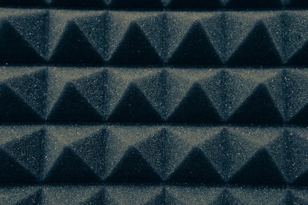 Close up of studio sound acoustical foam background