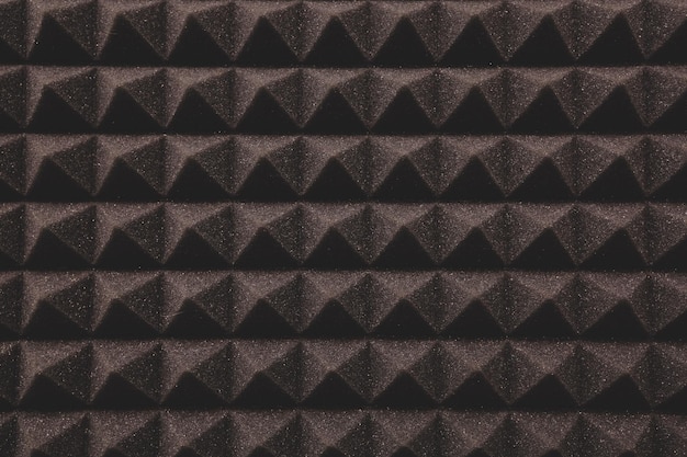 Close up of studio sound acoustical foam background