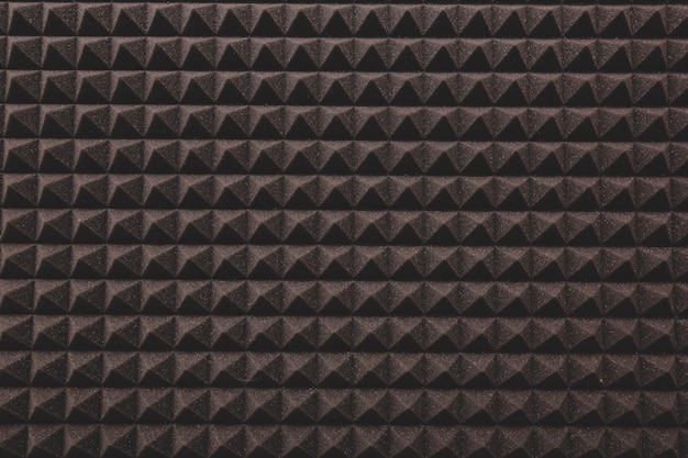 Close up of studio sound acoustical foam background