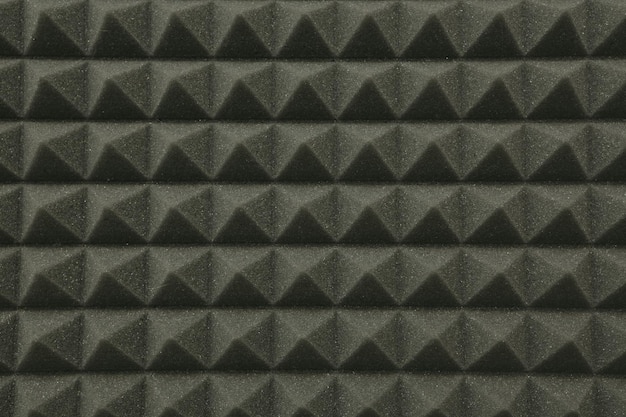 Close up of studio sound acoustical foam Background