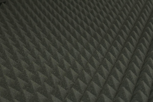 Close up of studio sound acoustical foam Background