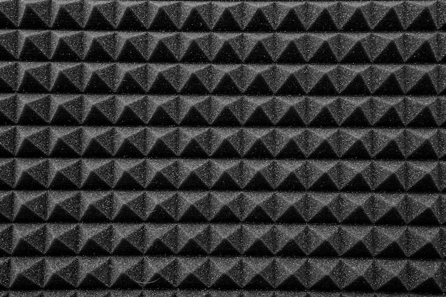 Close up of studio sound acoustical foam Background