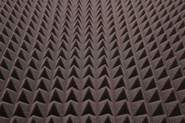 Close up of studio sound acoustical foam background