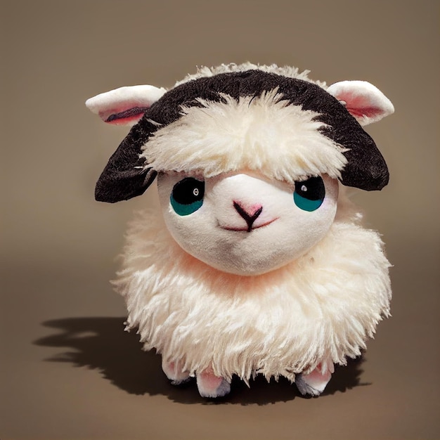 Close up of a stuffed animal on a table generative ai