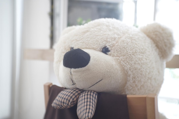 close-up of stuffed toy at home