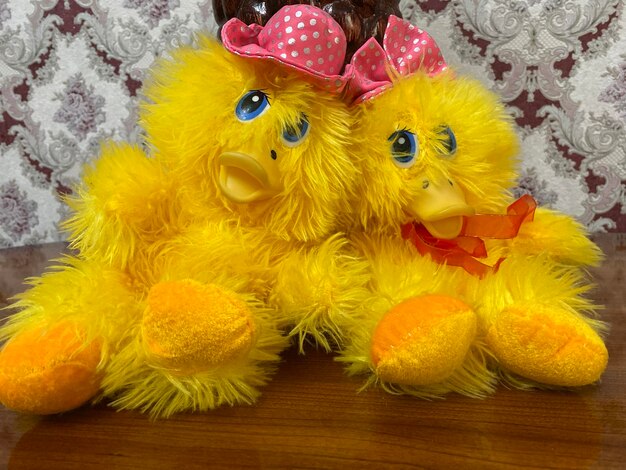 Close-up of stuffed toy on table