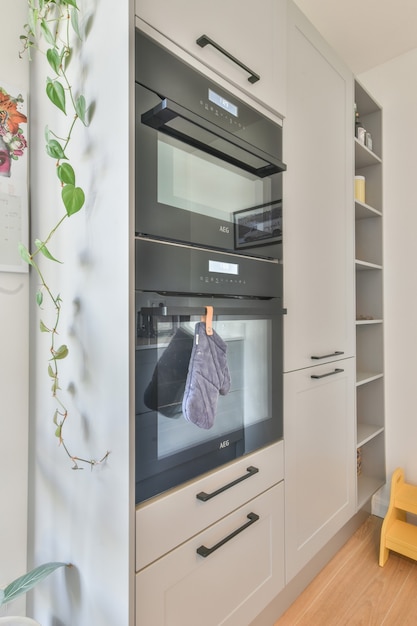 Close up of stylish oven in a kitchen