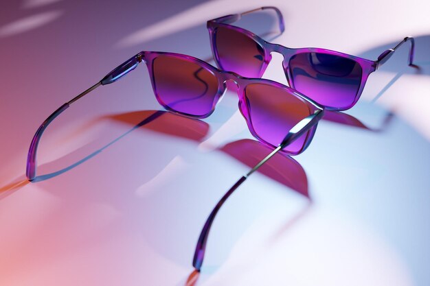 Close-up of sunglasses against white background