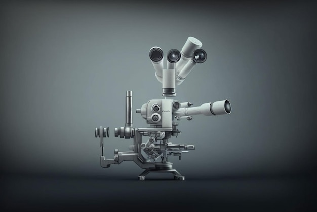 Close up of a surgical microscope