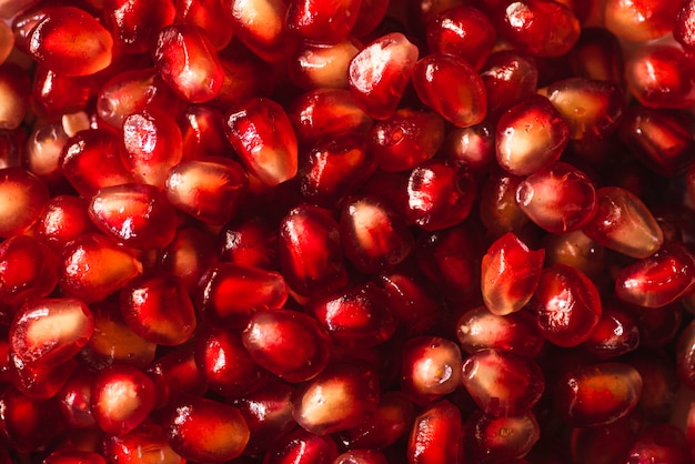 Close-up of sweet pomegranate seeds