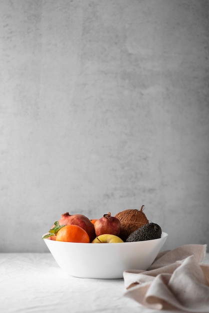 Close up on table full of food