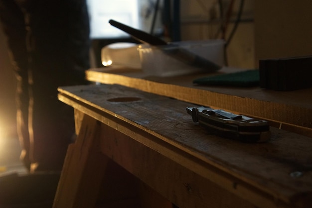 Photo close-up of table