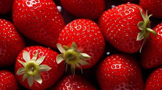 Close up of tasty strawberries