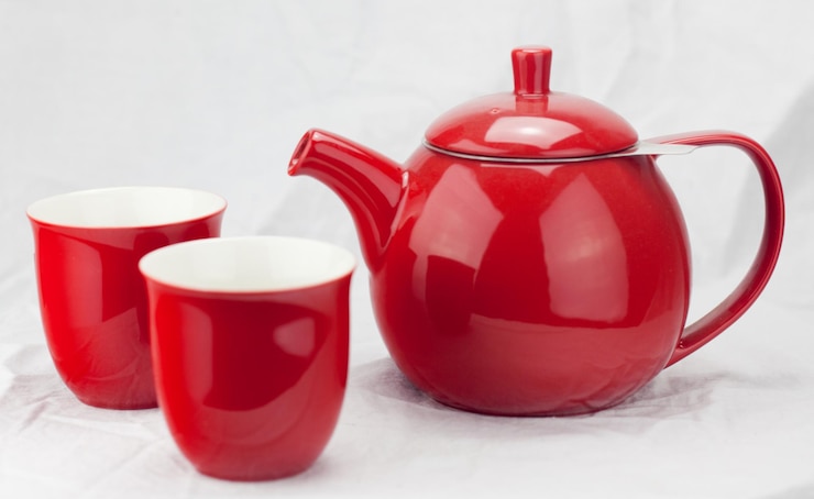 Photo テーブルの上のお茶のカップのクローズアップ