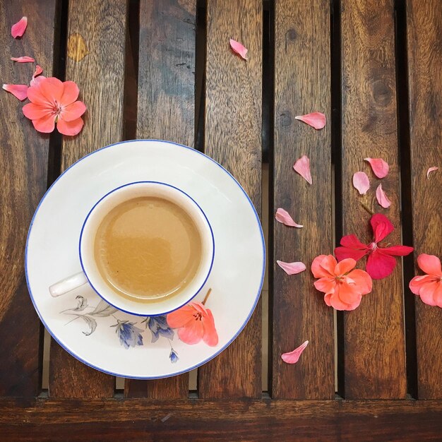 Close-up of tea cup