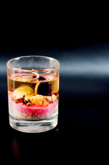 Close-up of tea light candle on table