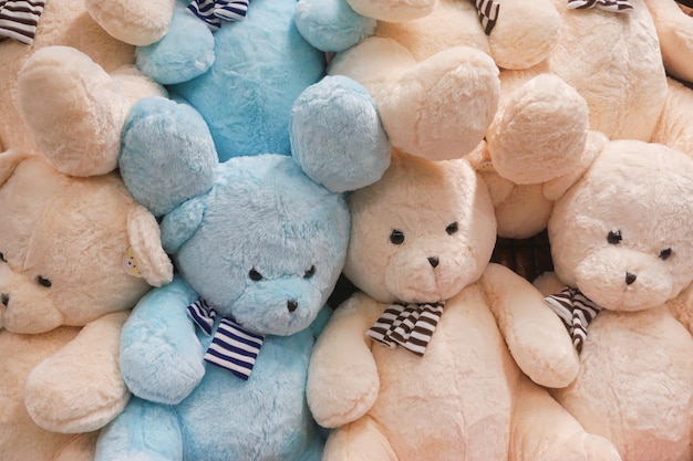 Photo close-up of teddy bears