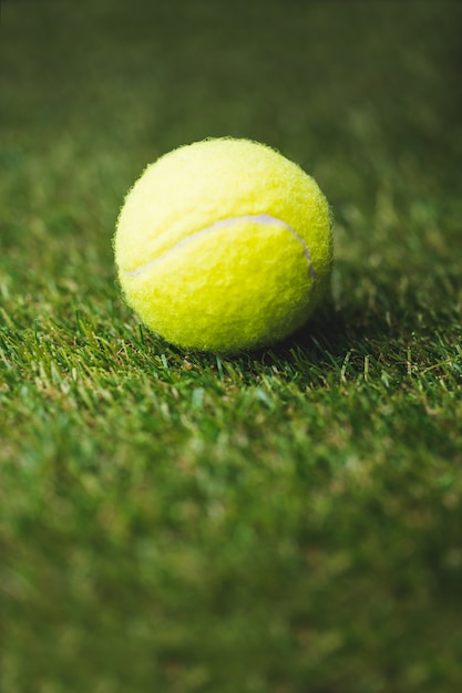 Close up of tennis ball