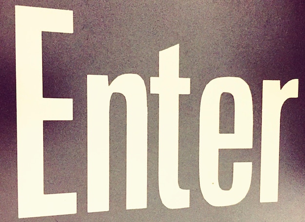 close-up of text on wall