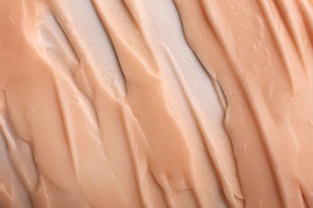 Photo close up texture of cream