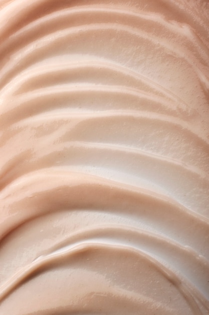 Photo close up texture of cream