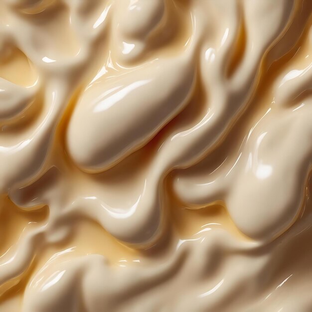 Close up texture of cream