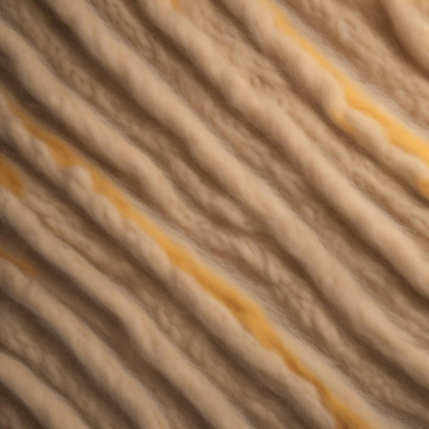 Photo a close up of the texture of the fabric of a brown and yellow color.