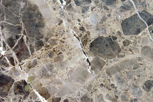Close up of a texture of a gray wall made of stone and marble
