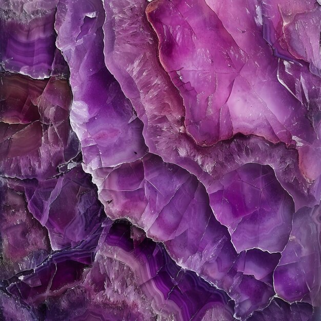 Photo close up texture of purple amethyst