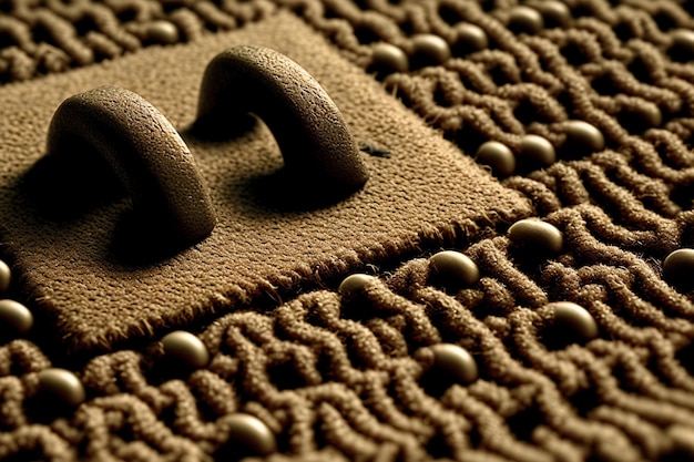 Close up textured background created using a doormat