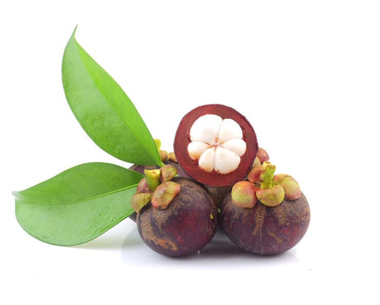 Close up of Thai mangosteen fruit