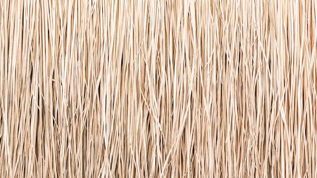 Close up of thatch roof or wall background Tropical roofing on beach