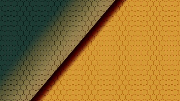 A close up of three hexagons with a hexagon pattern on them.