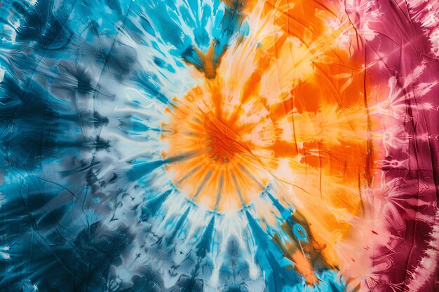 Photo a close up of a tie dye pattern